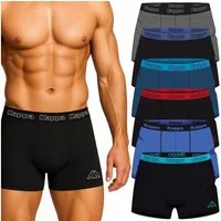 Kappa Boxershorts Herren 6er Pack – Unterhosen Größen M-XXL, Hochwertige Baumwolle (Spar-Set)