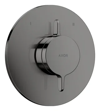 Hansgrohe Mischer Unterputz AXOR One für 2 Verbraucher polished black chrome, 48415330 48415330
