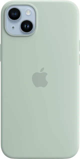 Apple Silikon Case mit MagSafe [für iPhone 14 Plus] agavengrün