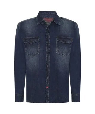 timezone - Denim Shirt dark blue used - Gr. - L
