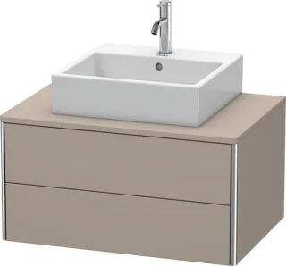 Duravit XSquare Konsolenwaschtischunterbau wandhängend Basalt Matt 800x548x400 mm - XS491004343 XS491004343