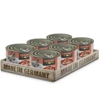 Leonardo Catfood Leber - hochwertiges Nassfutter ohne Getreide & Zuckerzusatz 6x200g, Nassfutter für: Katzen