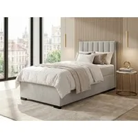 Beautysofa Boxspringbett ERIC mit Bettkasten (Einzelbett mit integrierter Matratze & Topper GRATIS, Kinderbett erhältlich in zwei Breiten), Jugendbett verfügbar in 6 modischen Farben