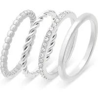 s.Oliver Fingerring S.Oliver Damen-Damenring Edelstahl