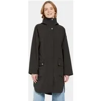 Didriksons Parka Damen Übergangsjacke Mantel Wasserdicht ADRIA mit Kapuze mit Taschen