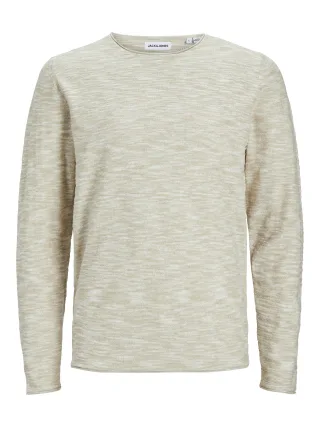 JACK&JONES - JJSLUB KNIT CREW NECK PS24 PLS crockery