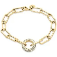 Tamaris Gliederarmband Schmuck Geschenk Edelstahl Armkette The Glitter Donut, mit Glasstein