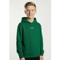Name It Kapuzensweatshirt NKMBRODY LS NREG SWEAT WH BRU NOOS mit kleinem Logoprint