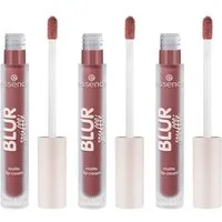 Essence Lippenstift BLUR SOUFFLÉ MATTE LIP CREAM, 3-tlg., Semi-matte Textur mit Soft-Focus für perfekte Blurred Lips