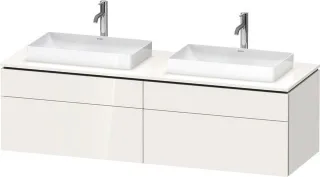 Duravit L-Cube Konsolenwaschtischunterbau wandhängend Weiß Hochglanz 1620x550x482 mm - LC4873B222200 LC4873B22220000