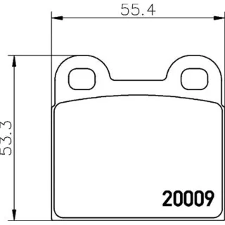 Hella Bremsbel?ge hinten Alfa Romeo Opel Porsche Saab Talbot VW Volvo