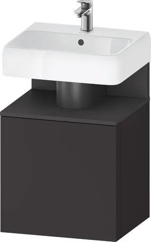 Duravit Qatego Waschtischunterbau wandhängend Graphit Supermatt 490x420x645 mm - QA4077L49800000 QA4077L49800000