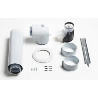 Vaillant Basis Anschluss Set 80/125 mm 303250 konzentrisch, an Abgasleitung Ø 80 PP im Schacht