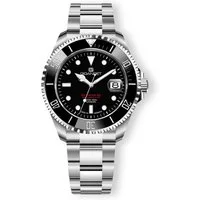 Gigandet Automatikuhr Made in Germany, Herrenuhr, Saphirglas, SEA GROUND 300 CERAMIC DATE G300-013M-C, Taucheruhr, Keramiklünette, Swiss SuperLuminova, Armbanduhr, Schwarz