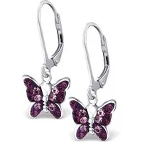 Limana Paar Ohrhänger filigrane Schmetterling Mädchen Ohrringe 925 Silber Brisur Schmuck (inkl. Dose), Geburtstag, Einschulung, Schulanfang, Ostern, Weihnachten, Nikolaus