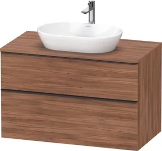Duravit D-Neo Konsolenwaschtischunterbau wandhängend Nussbaum Matt 1000x550x664 mm - DE49680BD790000 DE49680BD790000