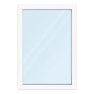 Fenster 90x130 cm, Kunststoff Profil aluplast IDEAL® 4000, Weiß, 900x1300 mm, einteilig festverglast, 2-fach Verglasung, individuell konfigurieren