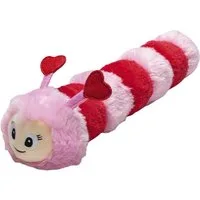 Beeztees Tierkuscheltier Hundespielzeug Liebesraupe rosa aus Plüsch