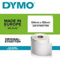 LabelWriter ORIGINAL Versandetiketten für LW 4XL 104x159mm, 1 Rolle mit 220 Etiketten permanent klebend, S0904980