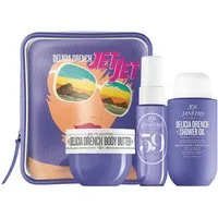 Sol de Janeiro Pflege-Geschenkset Sol De Janeiro Delicia Drench Jet Set Gesichtspflegeset, 3-tlg., Umfassende Gesichtspflege für strahlende Haut