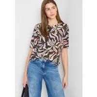 CECIL Rundhalsshirt mit Blumenprint