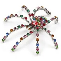 COLLEZIONE ALESSANDRO Brosche Thekla, mit Glassteinen
