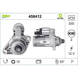 Valeo Anlasser 2,0 kW Audi Seat Skoda VW 458412