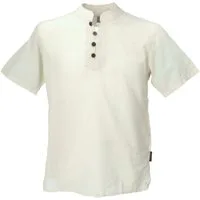 Guru-Shop Hemd & Shirt Yoga Hemd, Goa Schlupfhemd, Kurzarm Männerhemd,.. Ethno Style, alternative Bekleidung