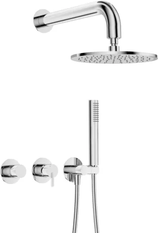 Neuesbad Serie 600 Unterputz Dusch-Set mit verstellbarer Kopfbrause Oberfläche: chrom NB1NQS_00YK1