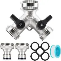 FELIXLEO Bewässerungsventil Wasserverteiler 3/4 Zoll Y Verteiler Gartenschlauch, (1-tlg)