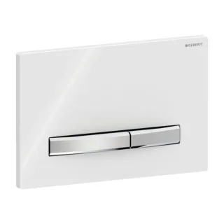 Geberit Sigma 50 Square Betätigungsplatte 115788112 weiß-alpin, für 2-Mengen-Spülung