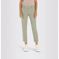 MAC Chinohose CHINO turn up mit dezentem Glanz, elegant und sportiv zugleich