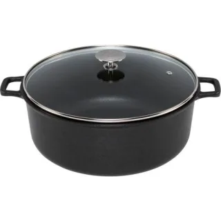 De Buyer Choc Extreme Bratentopf mit Glasdeckel 24cm induktion