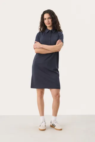 Jerseykleid Gerade Passform blue navy