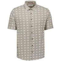NO EXCESS Kurzarmhemd Shirt Allover Printed Jersey