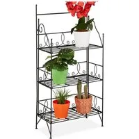 relaxdays Blumenständer Blumenregal Metall klappbar (1 St)