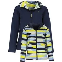 Leitfeuer Regenjacke 50905 Damen Wendejacke mit Kapuze - Outdoor-Jacke unifarben & bunt gestreift