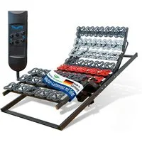 Lattenrost AEROBALANCE KF, Reha-Schlafwelt, Kopfteil motorisch verstellbar, Fußteil motorisch verstellbar, 80x200 cm, Lattenrost mit Motor, fertig montiert, Made in Germany