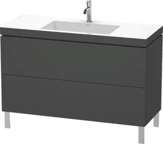 Duravit L-Cube c-bonded Set bodenstehend Graphit Matt 1200x480x698 mm - LC6939O4949 LC6939O4949