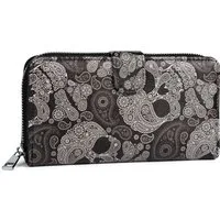 styleBREAKER Geldbörse Große Geldbörse mit Totenkopf Paisley Print (1-tlg)