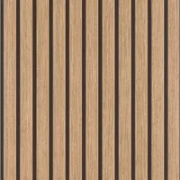 Rasch Vliestapete Echo - Selbstklebende Tapete Holzoptik - Akzentrolle - tesa® x rasch®, strukturiert, gestreift, Holzpaneele, Streifen, (1 St), selbstklebend, 2,65m x 0,53m