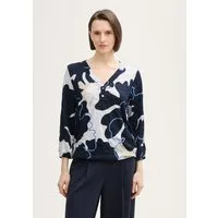 TOM TAILOR 3/4-Arm-Shirt T-Shirt Crinkle Blusenshirt