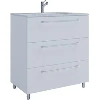 VCM Waschtisch 2 teilig Badmöbel-Set Waschplatz Badinos (Set, 2-St., 1x Unterschrank 1x Waschbecken)