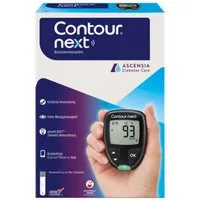 Ascensia Diabetes Care Blutzuckermessgerät CONTOUR NEXT, XT, mg/dl oder mmol/l, Komplett-Set, Innovatives Messsystem, Diabetesmanagement, Blutzuckerüberwachung, Schnelle Messzeiten, Geringe Blutmenge, Effiziente Überwachung