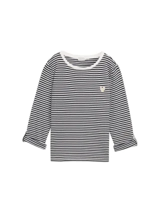 Tom Tailor - Loose Fit Sweatshirt mit Streifenmuster offwhite navy regular stripe - Gr. - L