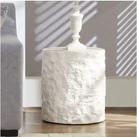 WILLIAMSPACE Couchtisch Column Runder Beistelltisch Fiberglas, Naturstein-Optik (1 St), Maße ca.:φ40*45cm
