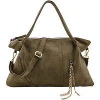 FREDsBRUDER Schultertasche Shoulderbag, aus echtem Schafsleder
