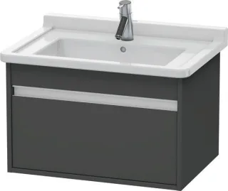 Duravit Ketho Waschtischunterbau wandhängend Graphit Matt 650x455x410 mm - KT666304949 KT666304949