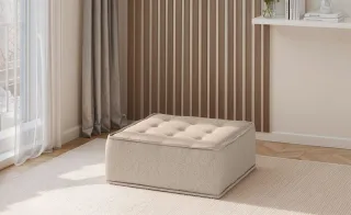 Polsterhocker Modul SANDE Stoff Alpine Toffee