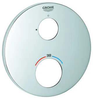 GROHE Rosette 49073 rund für Thermostat-Fertigmontagesets matt black, 490732430 490732430